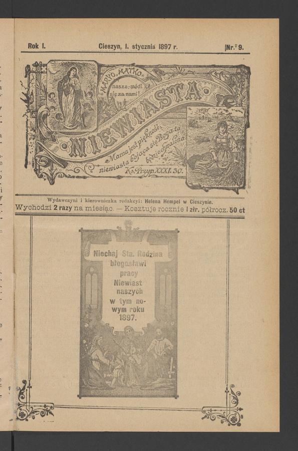 Niewiasta. Rok 1, 1897, numer 9